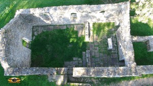 Maison medievale Vue verticale d'une maison du Xeme siècle